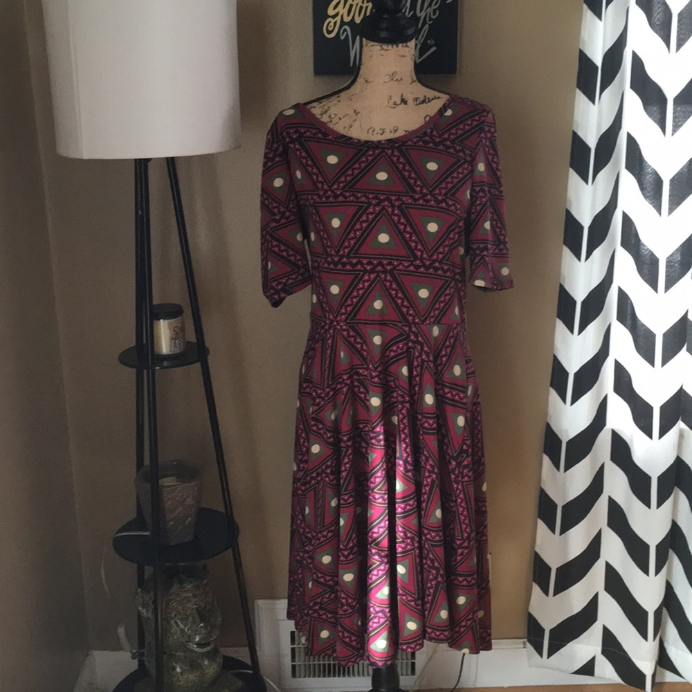 LuLaRoe Nicole Dress 2XL XXL - Like New!